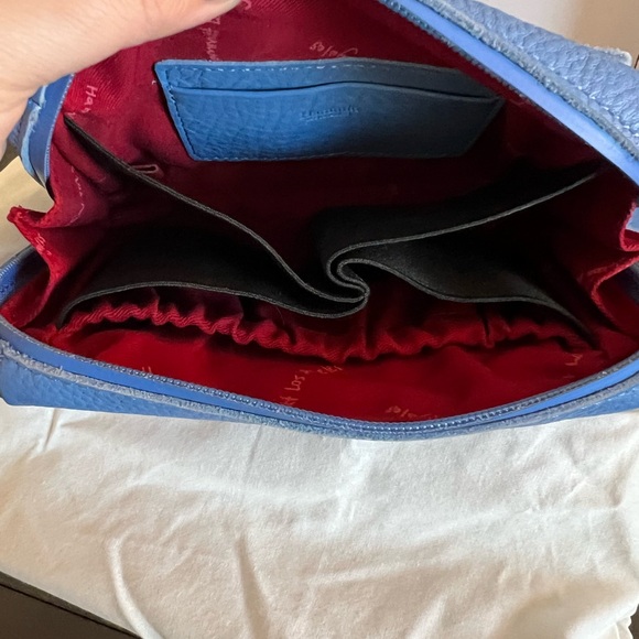 Hammitt Skylight Blue M Daniel Bag with Gold Hardware, matching pouch, & wallet - Picture 10 of 16